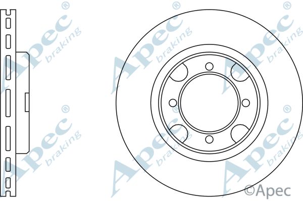 APEC BRAKING stabdžių diskas DSK121